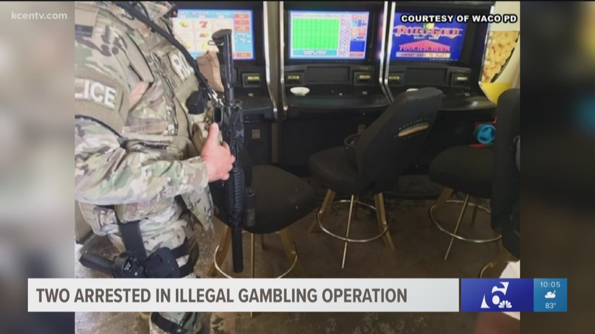 A search warrant in Waco landed two people behind bars for an illegal gambling operation. 