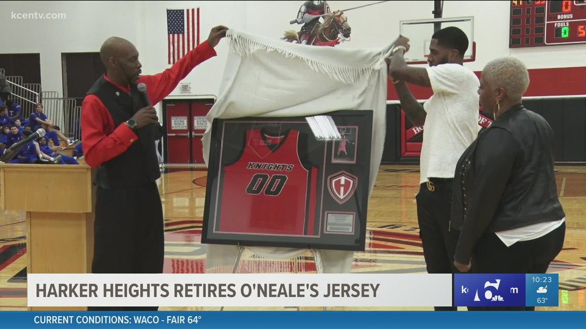 Royce O'Neale's jersey retired at Harker Heights