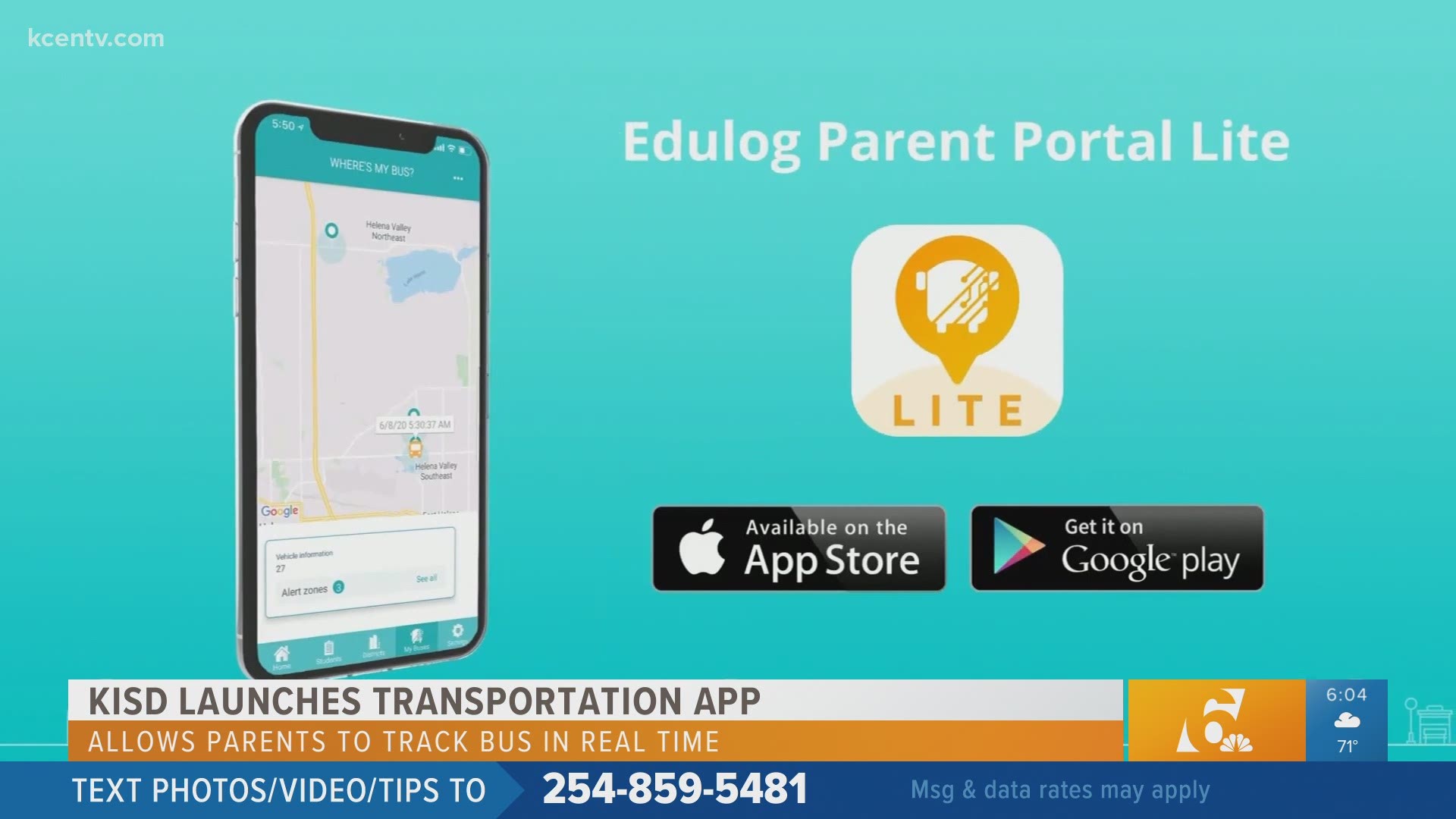 KISD has launched a new transportation app that allows parents to track their child's school bus in real time.