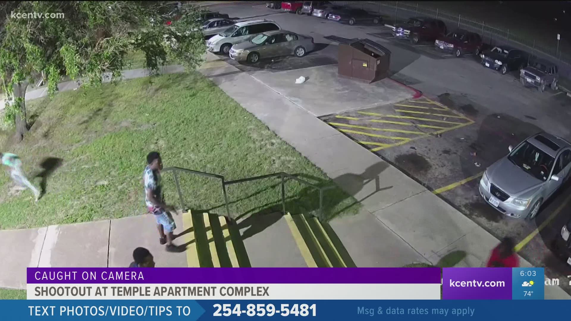 Video shows a car driving by Wayman Manor Apartments multiple times, then opening fire. Then, those at the complex returned gunfire.