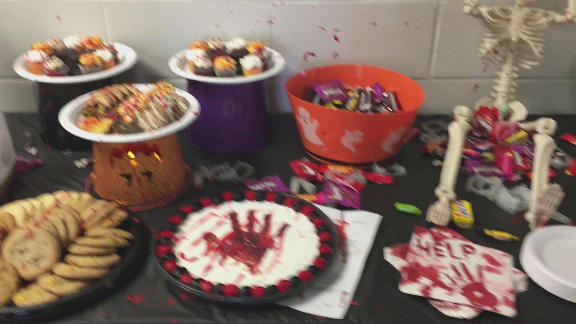 6 News went all out for Halloween 2019, including a disgustingly delicious dessert table.