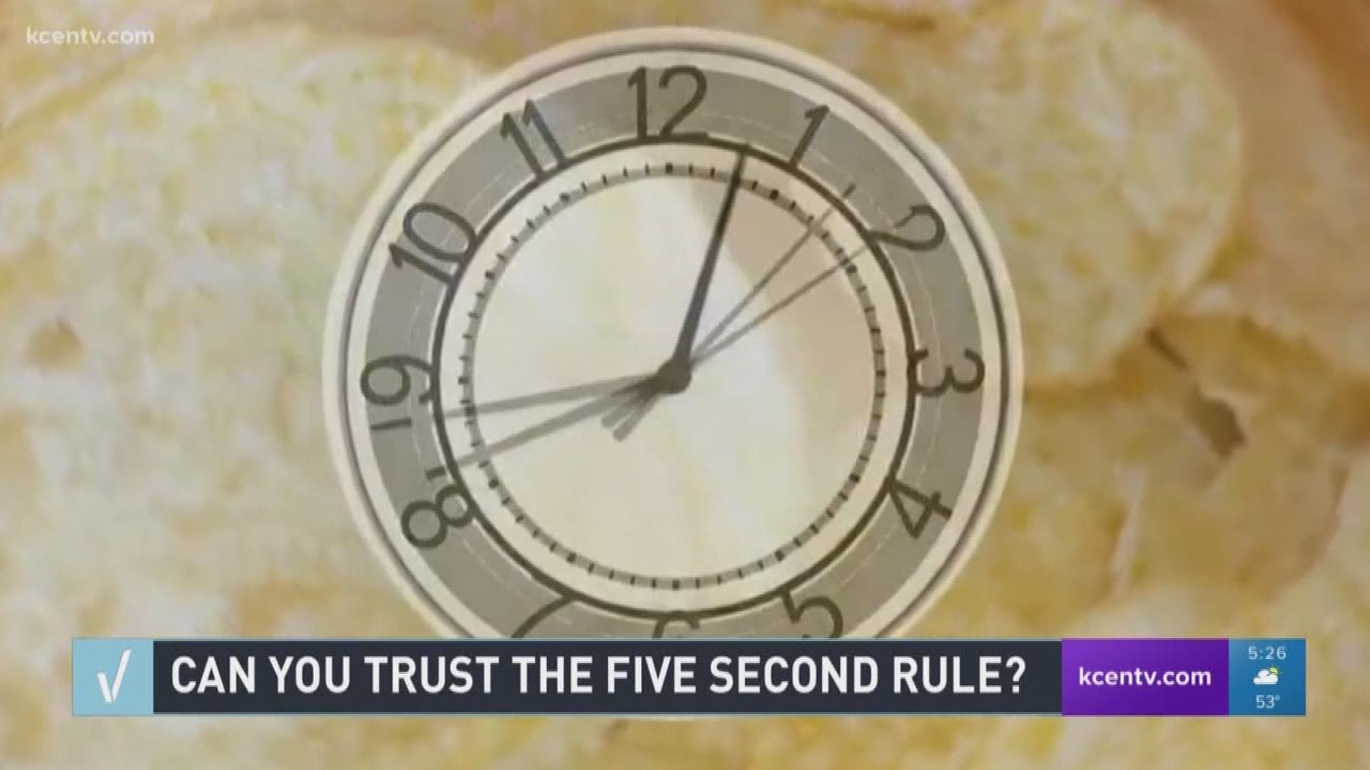 Morning anchor Chris Rogers spoke to the American Society for Microbiology to see if the 5-second rule is trustworthy.