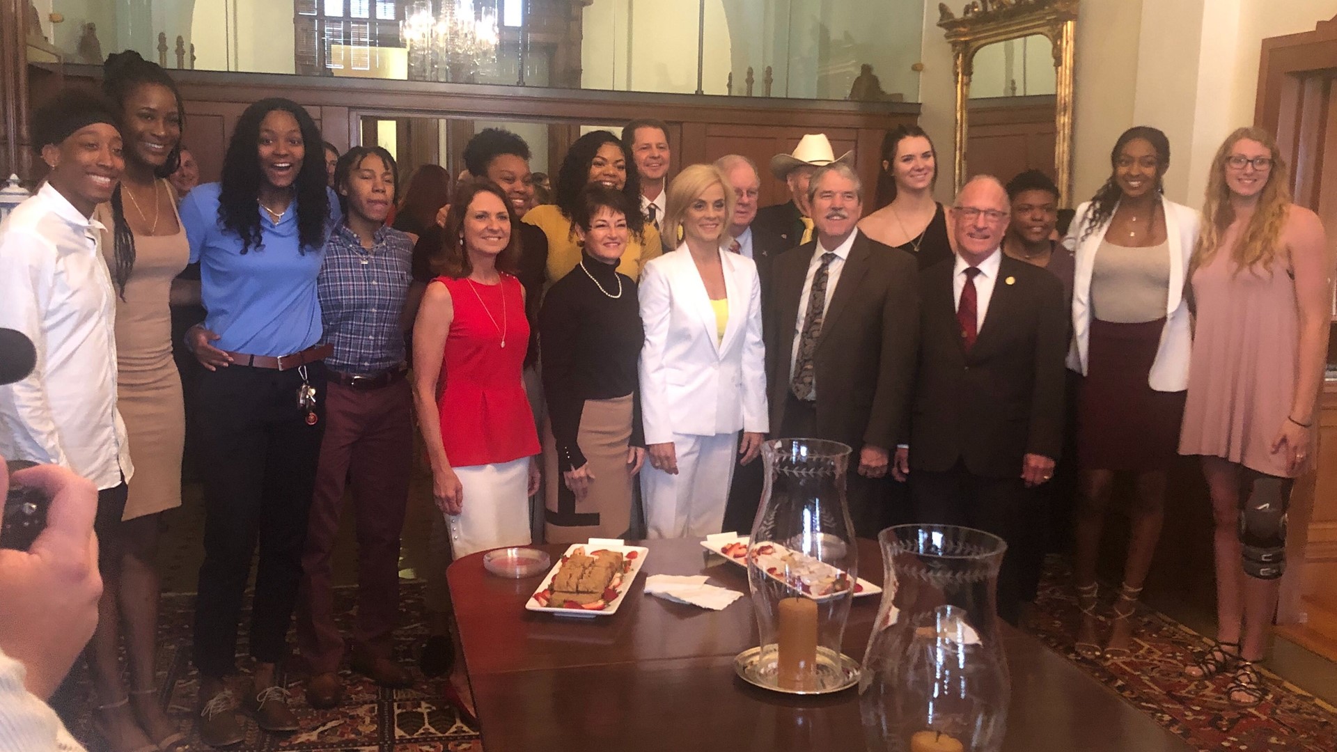 The National Champions visited with Governor Greg Abbott and Texas lawmakers in Austin Wednesday.