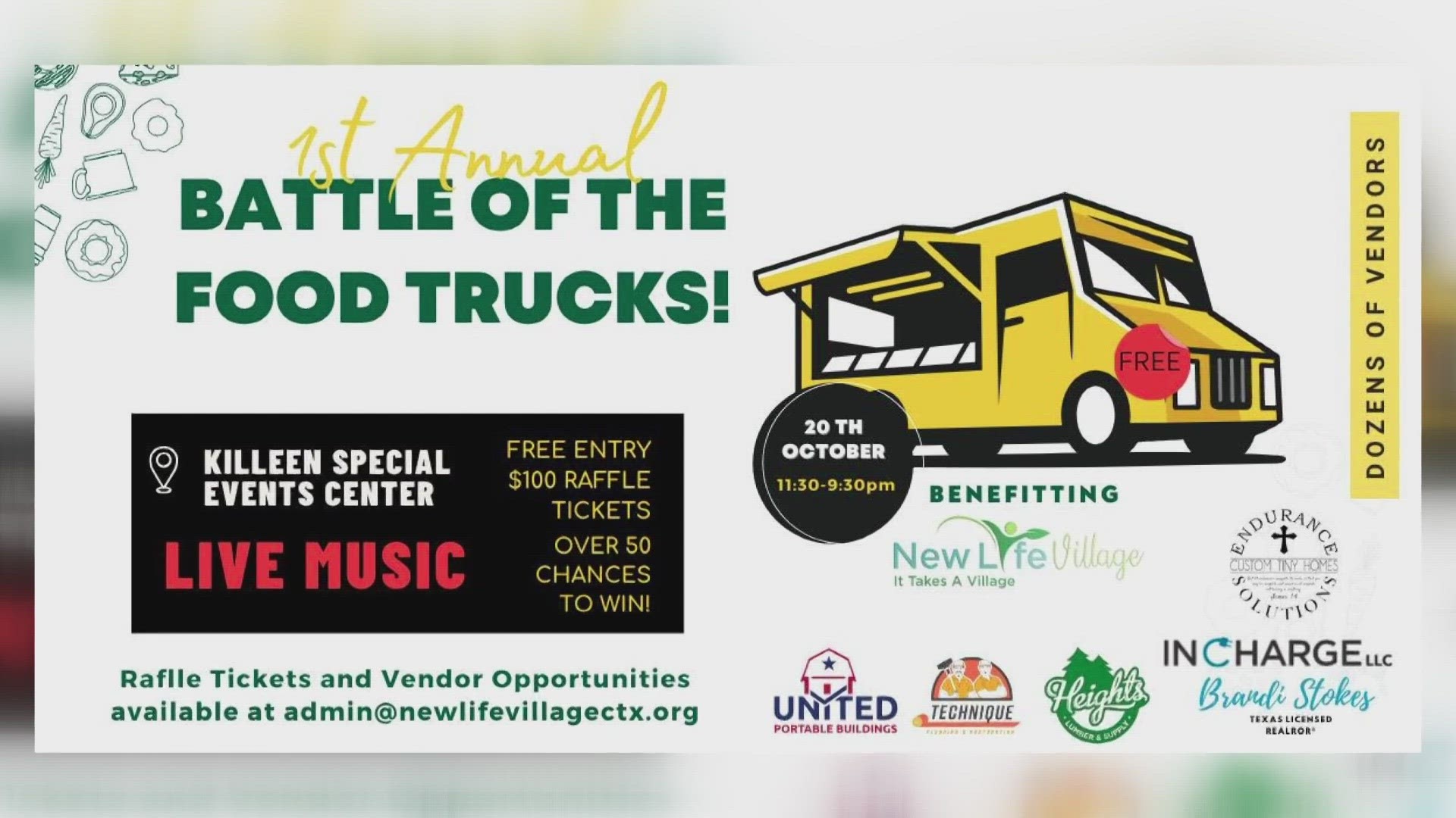 Texas Today is live in Killeen with New Life Village for Battle of the Food Trucks.