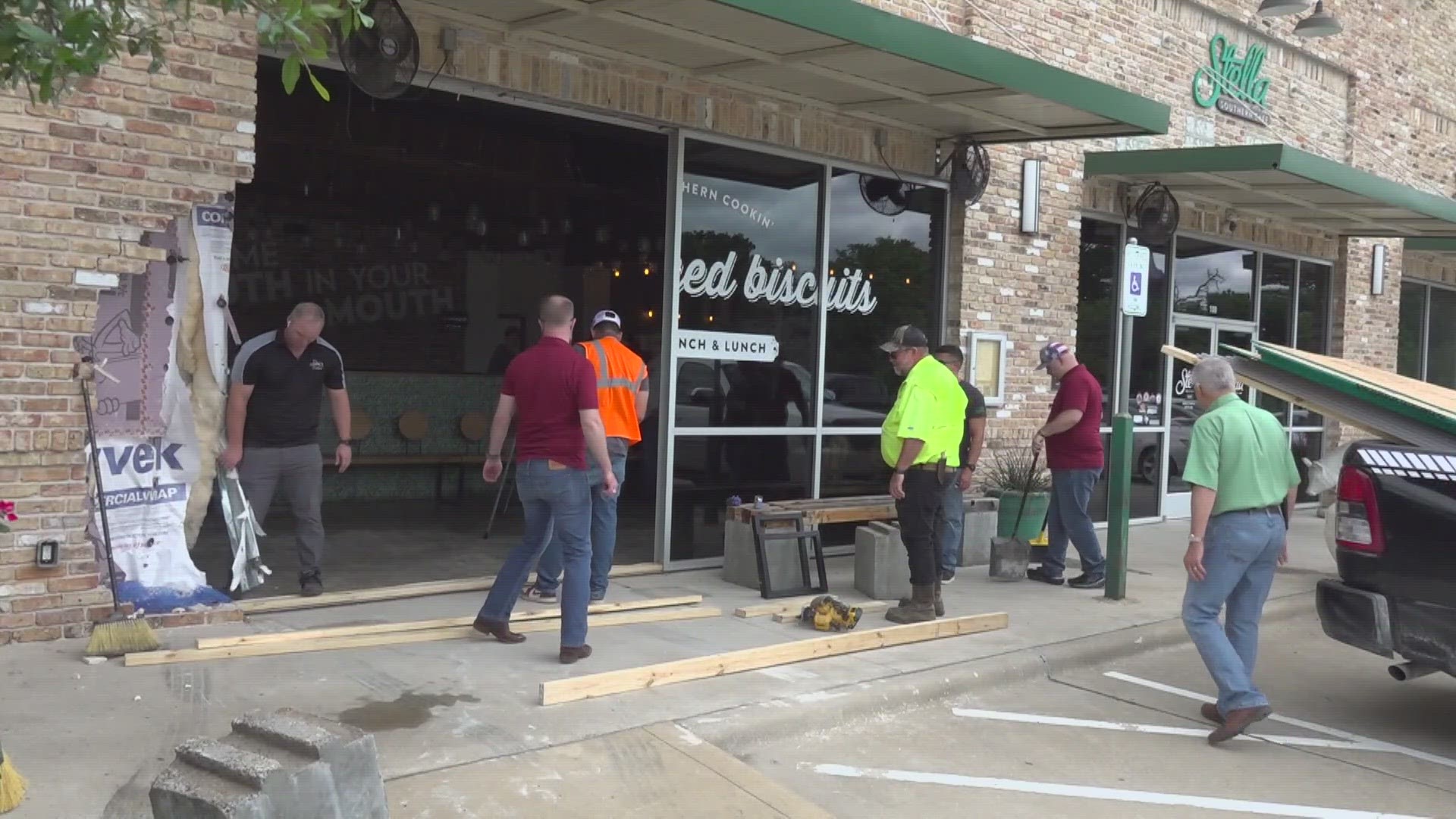 Stella Southern Cafe says they will be closed for the next few days as reconstruction and repairs are done on the damaged part of the business.