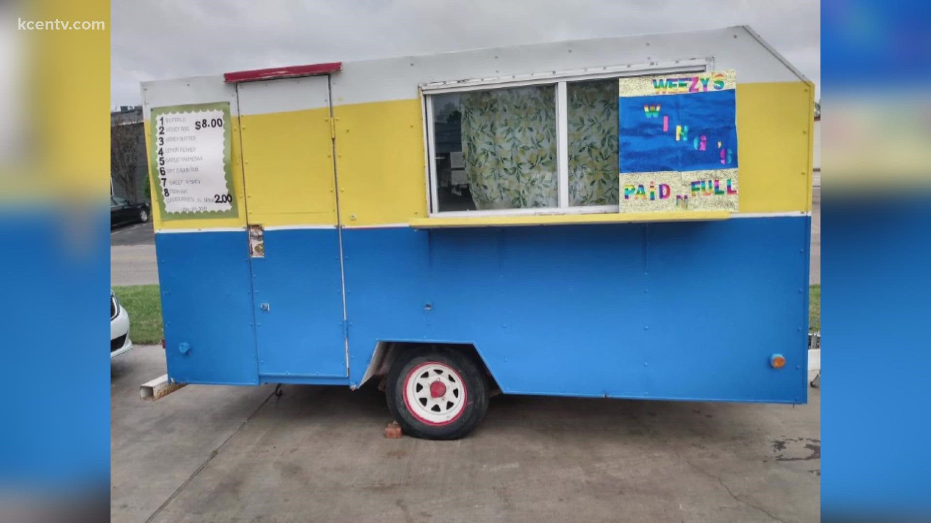 The woman said she spent $7,000 on the food truck and bought it in her twin brother's honor; he was killed in Killeen.