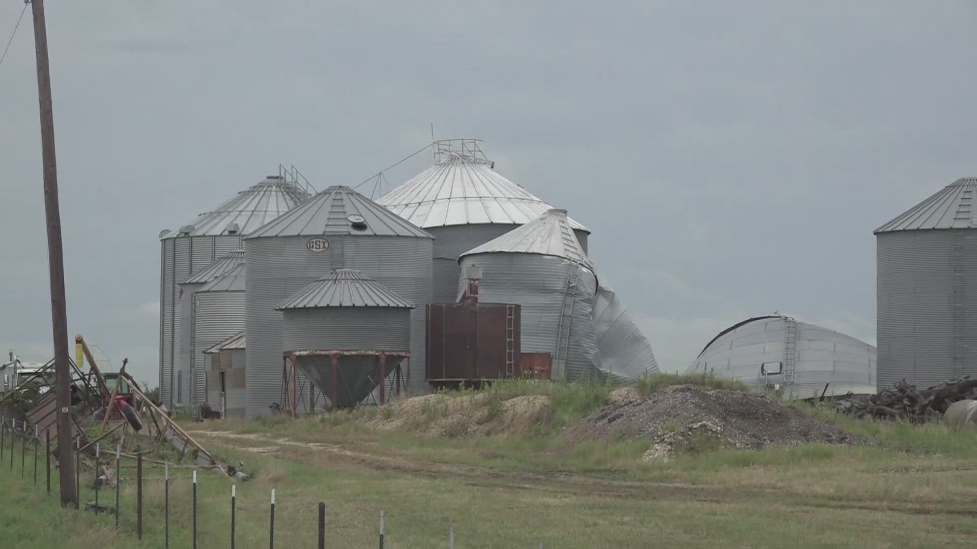 Homeowners say the path of destruction went on for two miles.