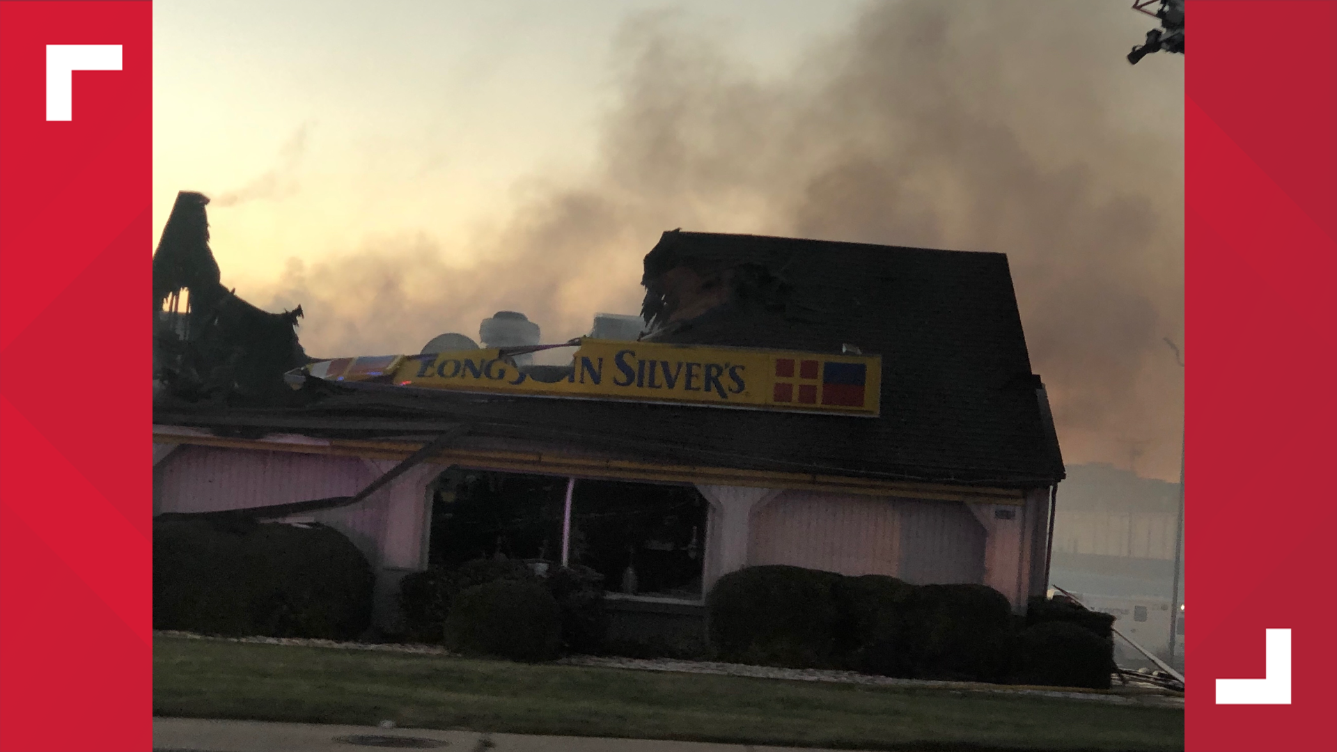 Officials said all employees and customers made it out of the buildings.