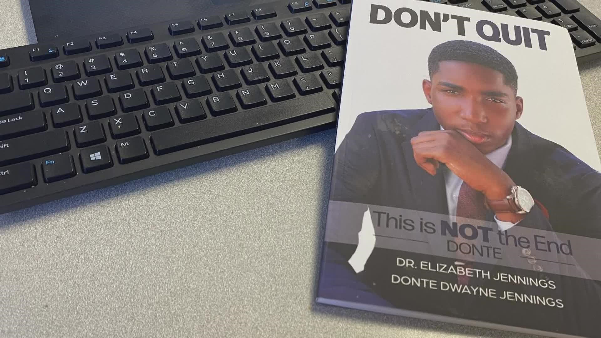 The book title 'Don't Quit' was written to advocate and encourage those who struggle with mental illness.