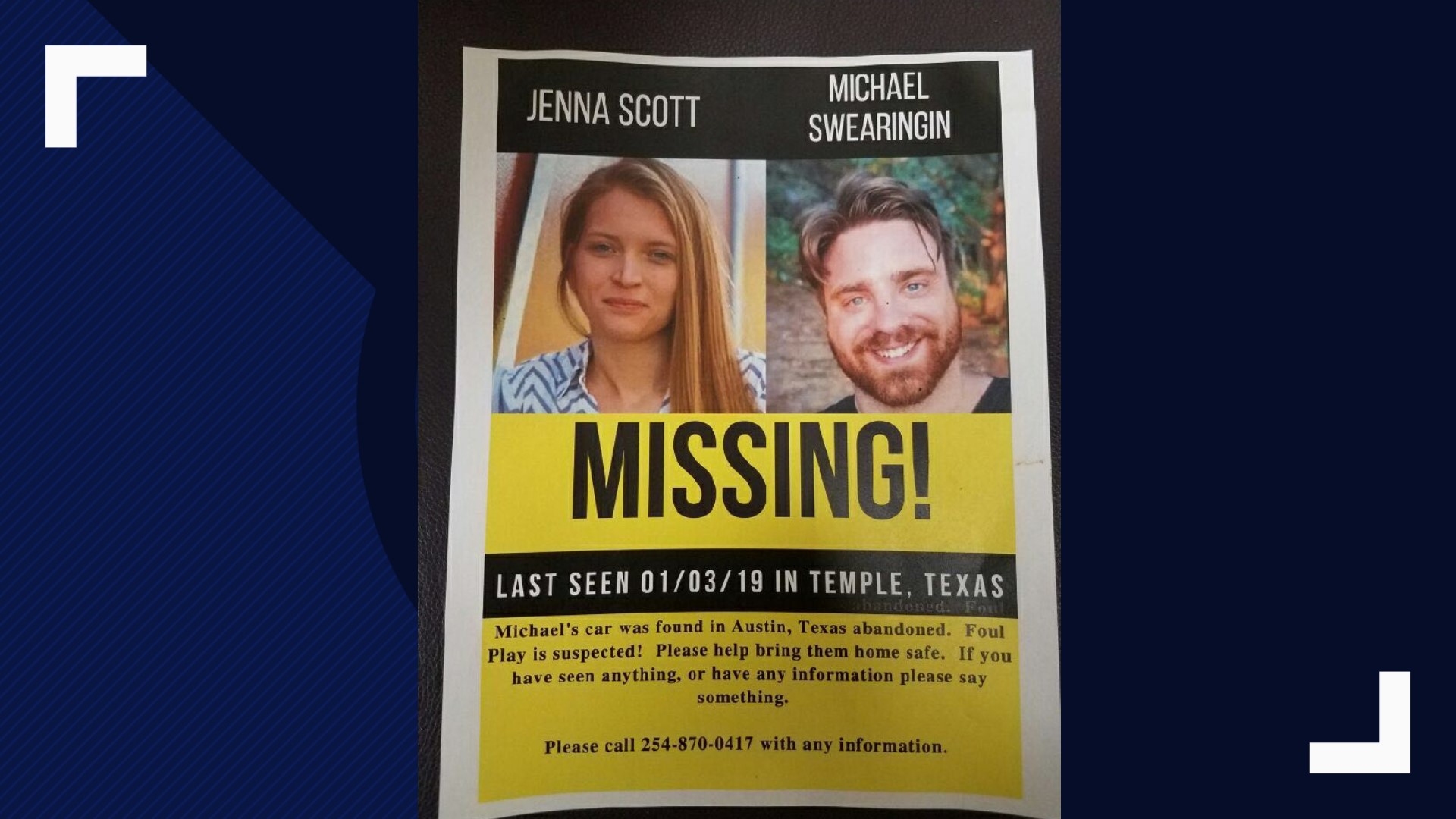 The parents of Jenna Scott and Michael Swearingin are hoping for a "miracle" to bring their children home.