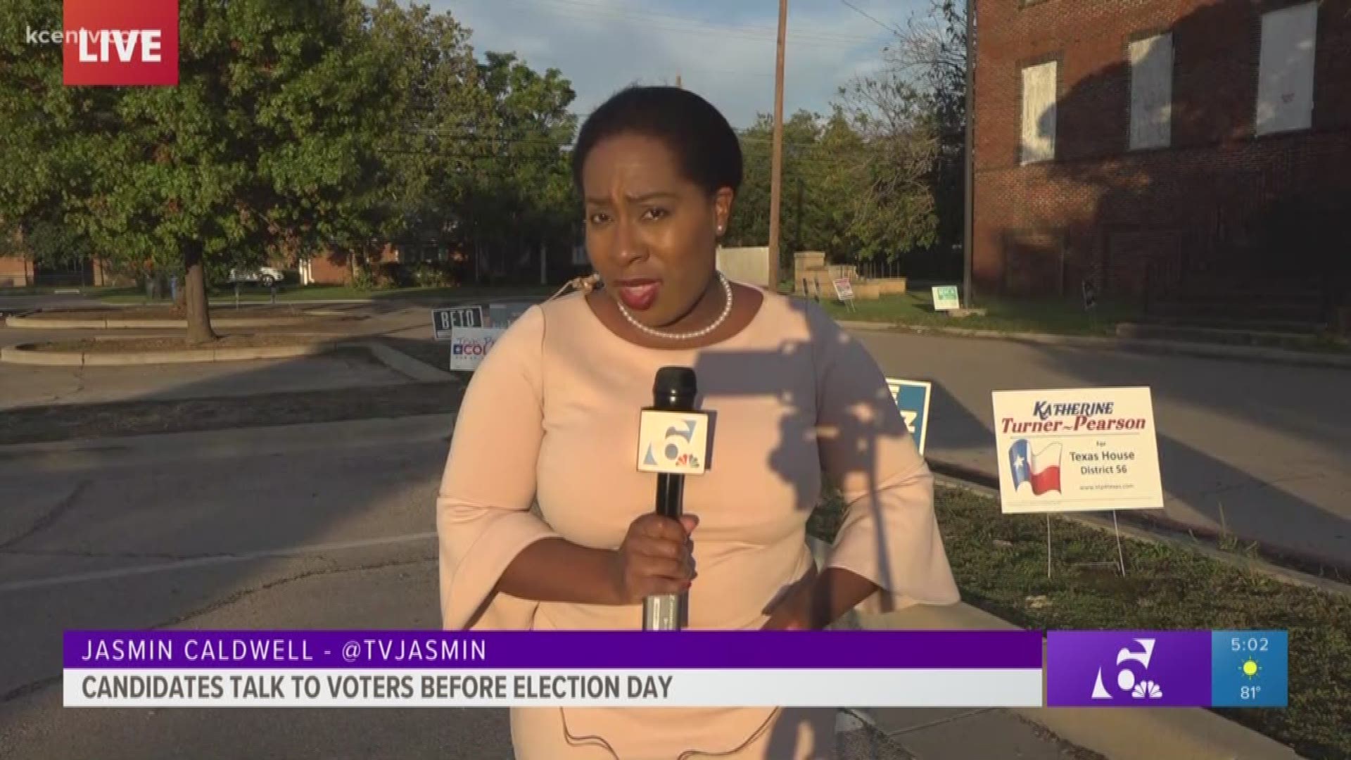 Candidates talk to voters before Election Day