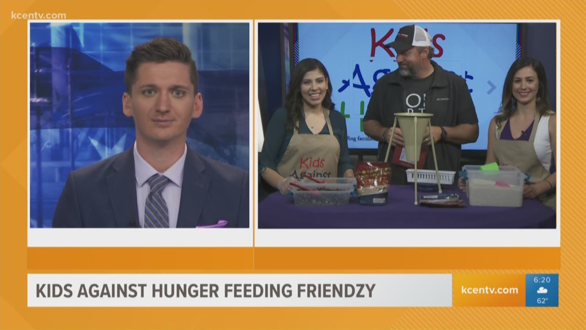 The Kids Against Hunger Feeding Friendzy event aims to send more than 70,000 meals to children in Haiti.  The event takes place at the Bell County Expo Center Thursday from 6 to 8 p.m. Fore more information visit kahcentx.org.
