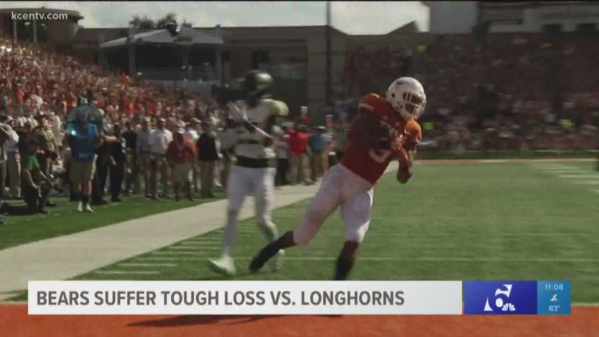The Bears couldn't make up for their mistakes and fell to the Texas Longhorns.