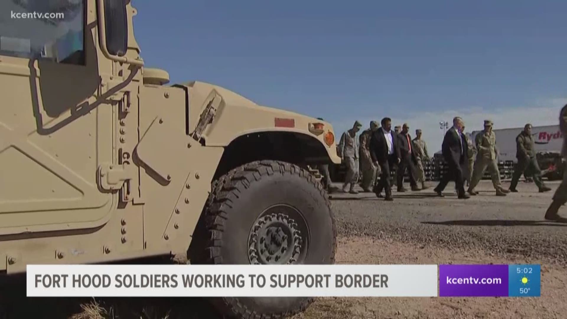 Fort Hood soldiers working to support border