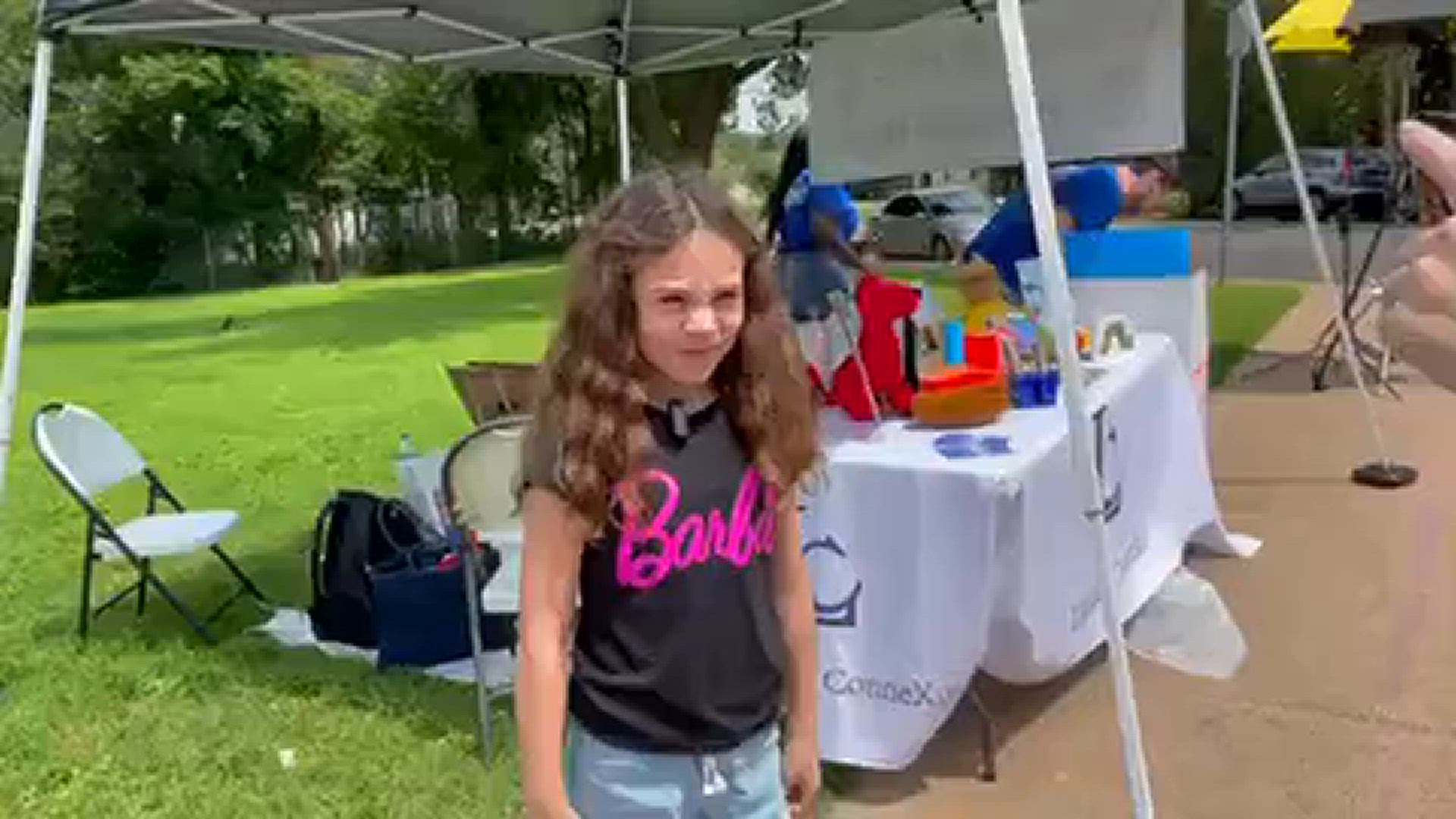 Adalyn Martinez tells 6 News why she donated to the Book Drive and what her favorite book is
Credit: Jacob Wallin