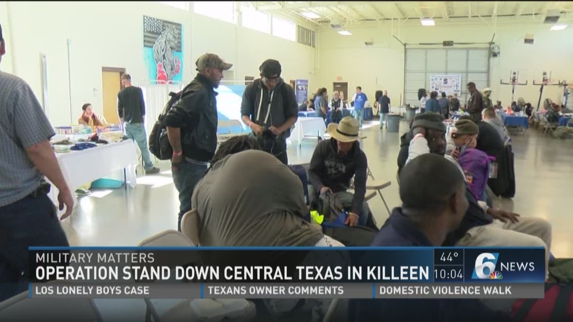 Operation Stand Down Central Texas in Killeen worked to give homeless veterans some food, clothes, and services to get them back on their feet.