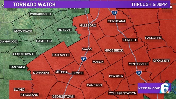 LIVE RADAR | Tornado Watch for many Central Texas areas