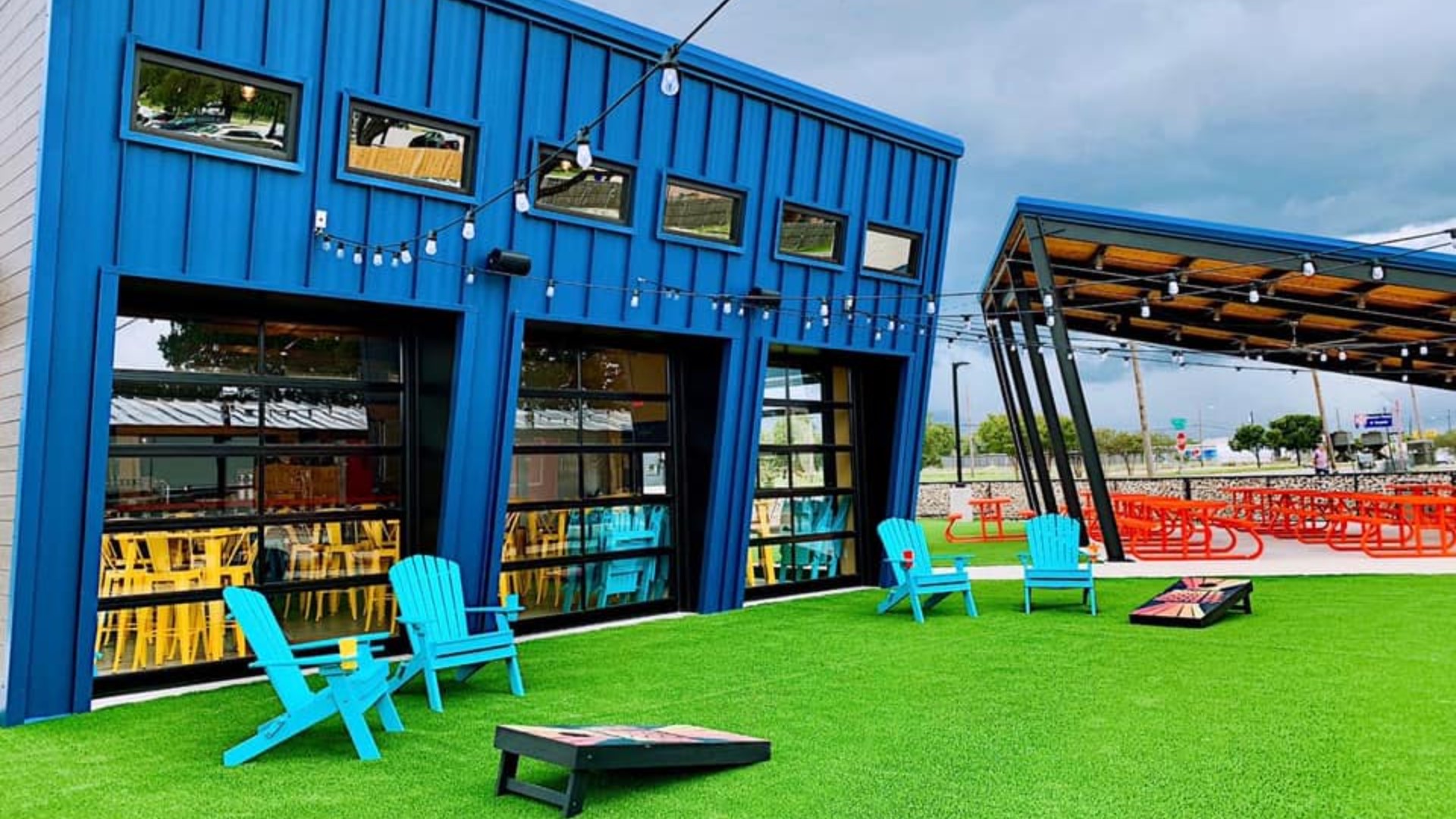 They have different local food trucks, an open air pavilion,  yard games, and craft beer. Local Food truck owners are glad this concept is now in Waco.