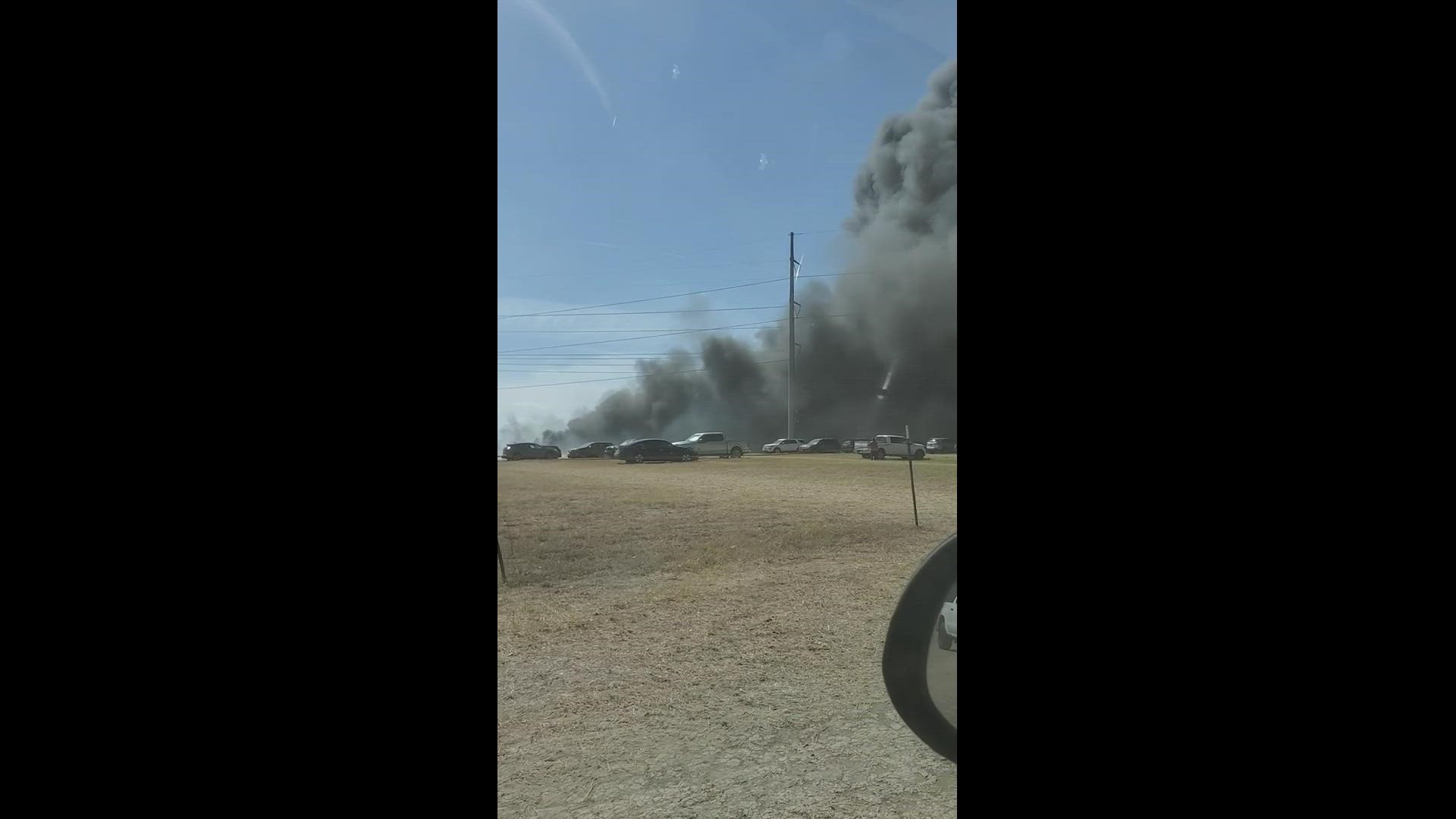 The Robinson Family Farm in Temple has reported that a fire in their parking lot has closed down operations for Saturday, according to their Facebook page.