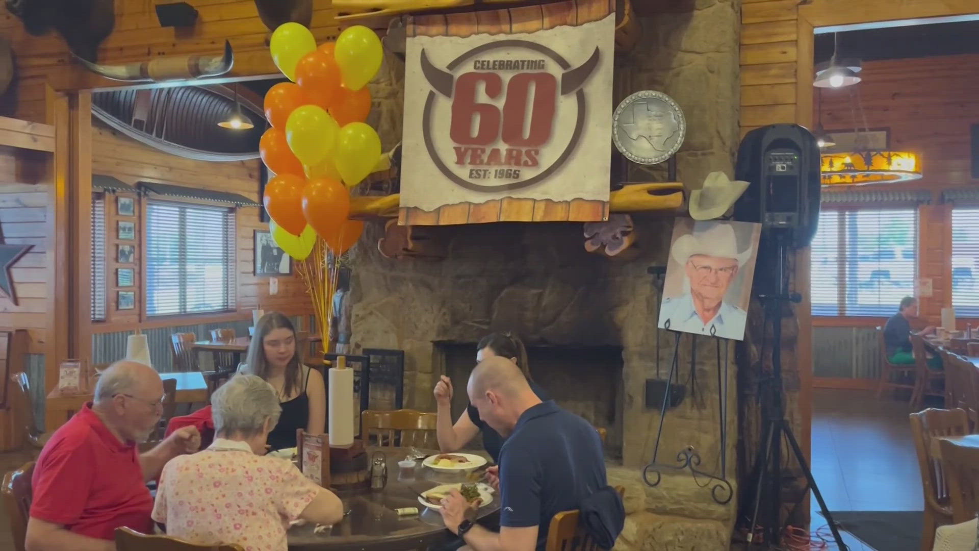 The restaurant hosted a birthday party to celebrate, offering free beer and desserts.