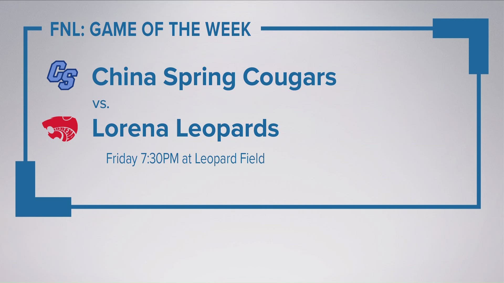 6 Sports is heading to the home of the Leopards to kick off the 2023 high school football season for the first Game of the Week.