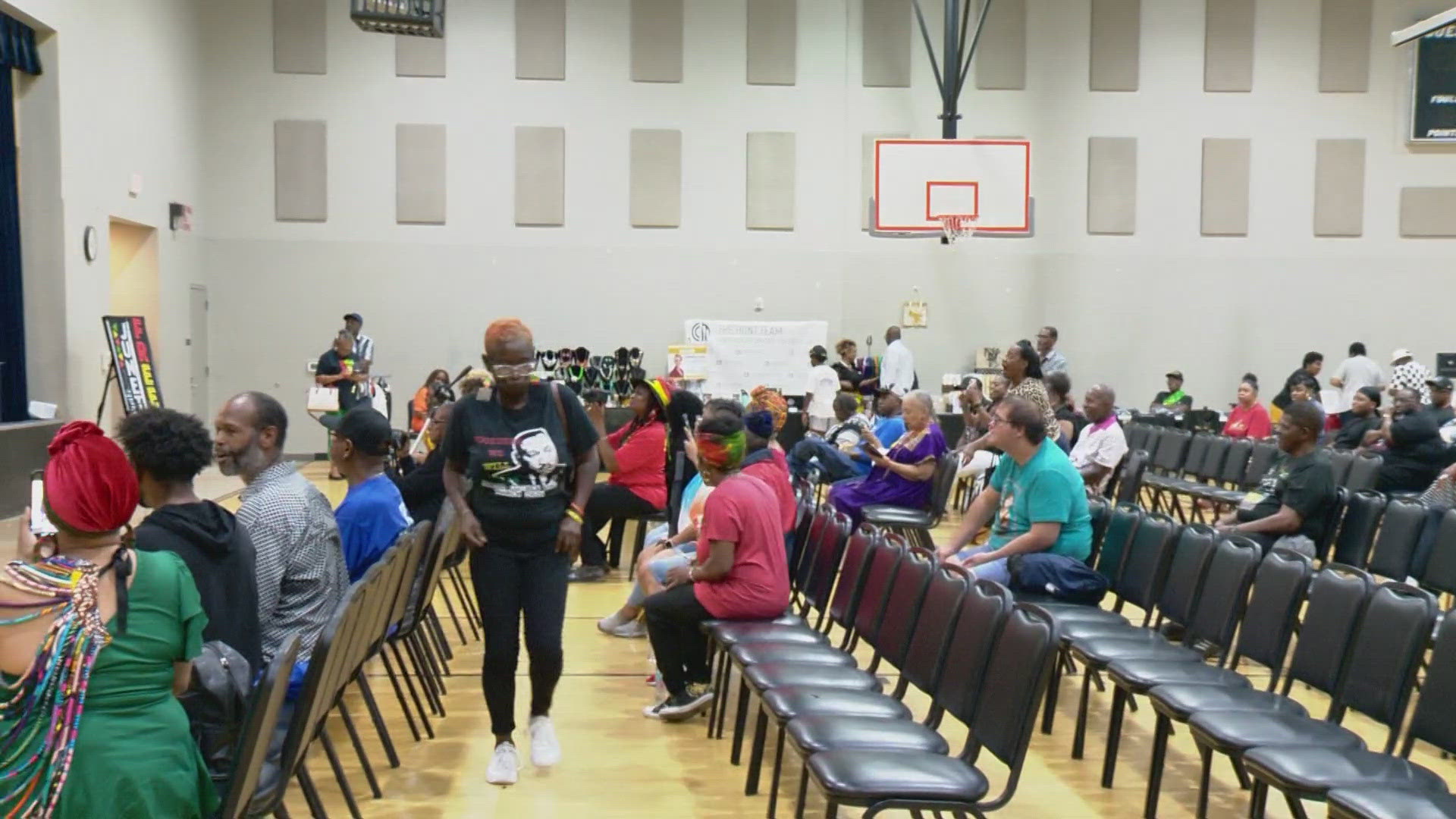 One of San Antonio's largest Juneteenth events forced indoors due to weather