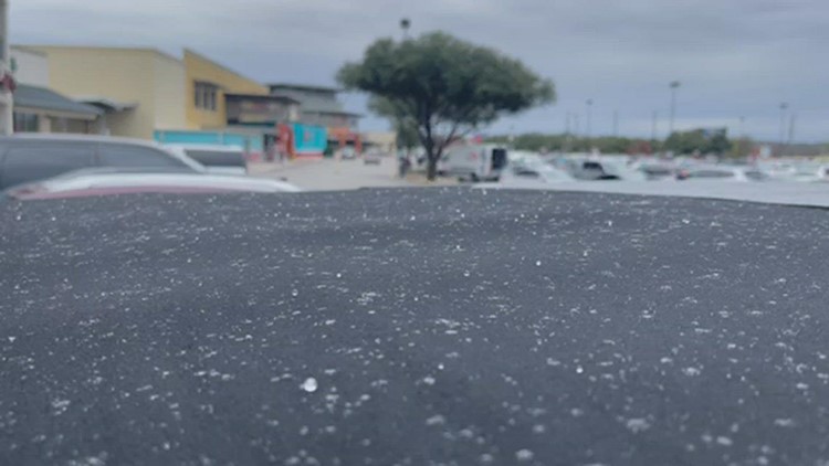 Is it snow falling around San Antonio?