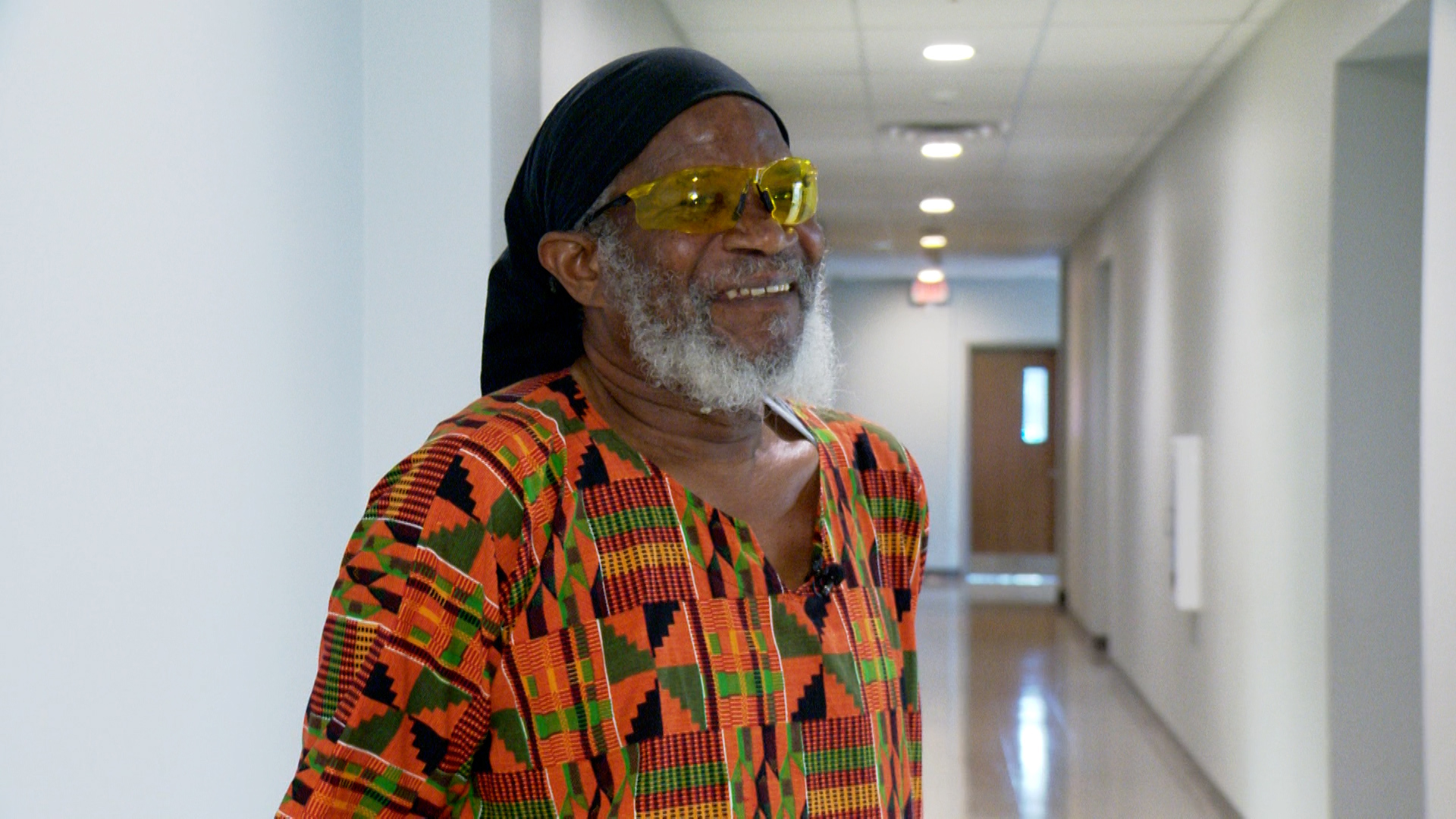 Bantu Poet, Rasul Amenhotep of San Antonio, recites his original poem "The Freedom Cafe".