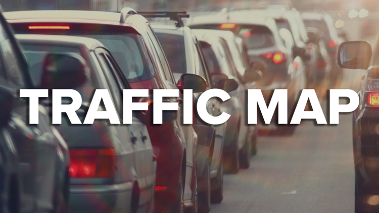 LIVE TRAFFIC MAP | Road conditions, closures due to weather