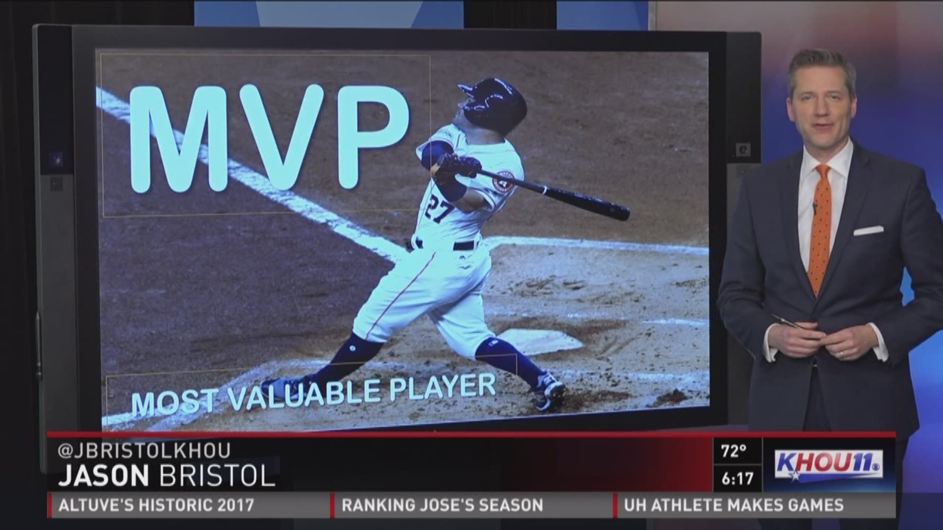 Houston Astros second baseman Jose Altuve is the American League MVP.