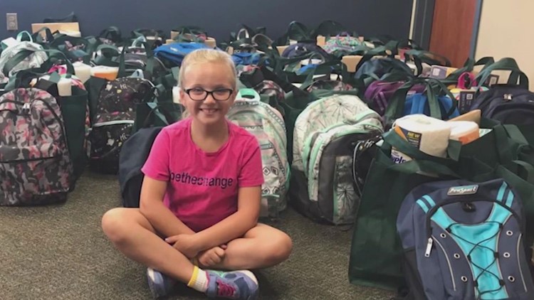 'Just keep your faith' | Conroe 11-year-old helping 800 students start the school year