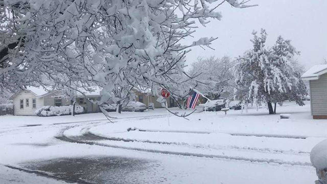 Texas snow photos and video Scenes from winter weather