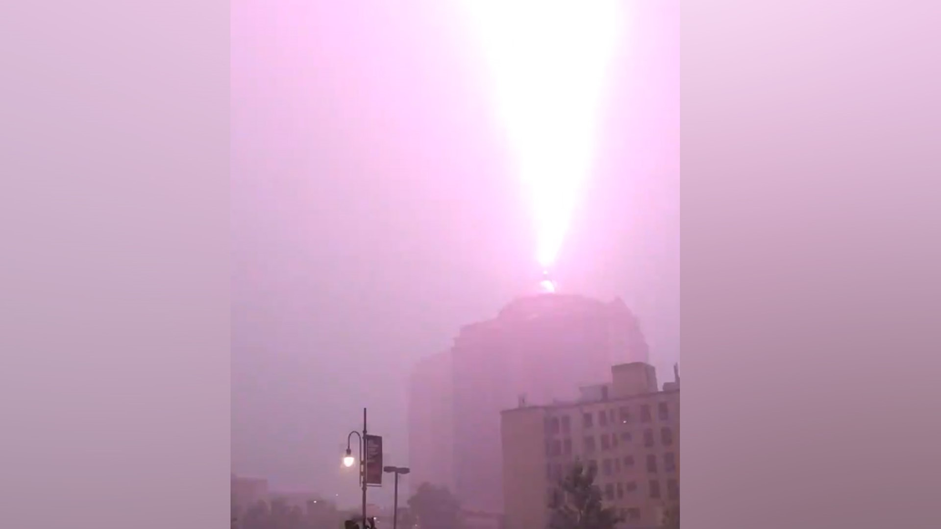@igTXSalazar on Twitter sent us this incredible video of lightning hitting the Harris County Civil Courthouse on June, 22, 2020