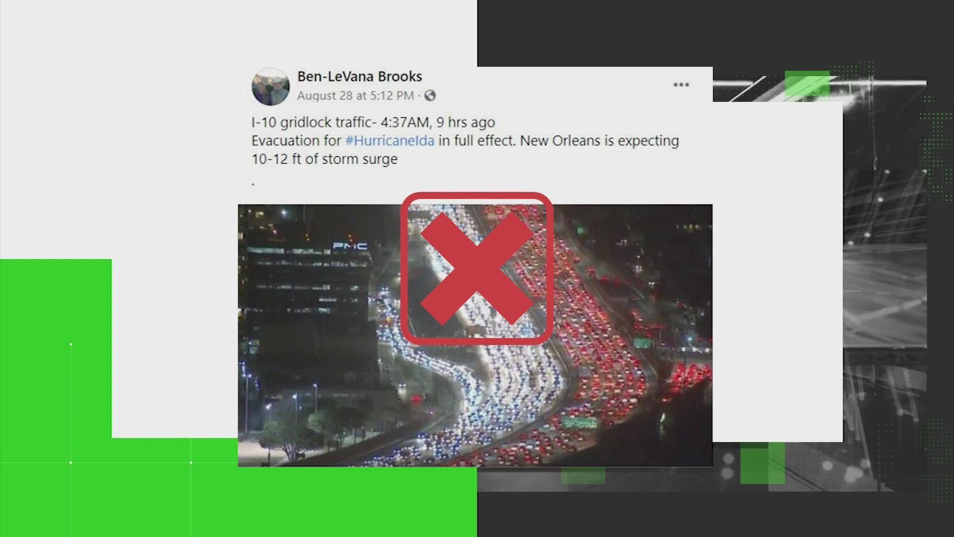 The VERIFY team is mining social media for false images or videos claiming to be from Hurricane Ida. KHOU 11's Stephanie Simmons reports.