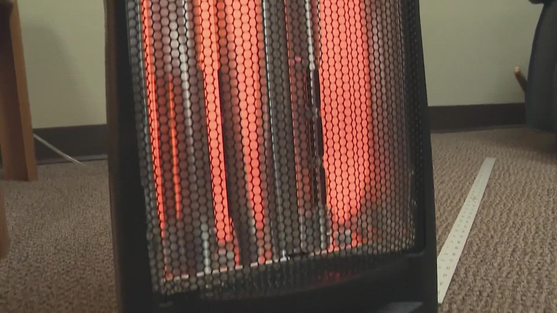 HCFMO advises residents to use the three-foot rule. That means keeping a three-foot perimeter around space heaters and fireplaces.