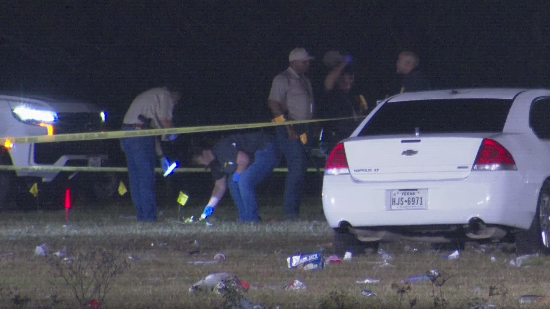 Buc-ee's on Highway 290 was used as a staging area as victims were flown by Life Flight to Houston hospitals.