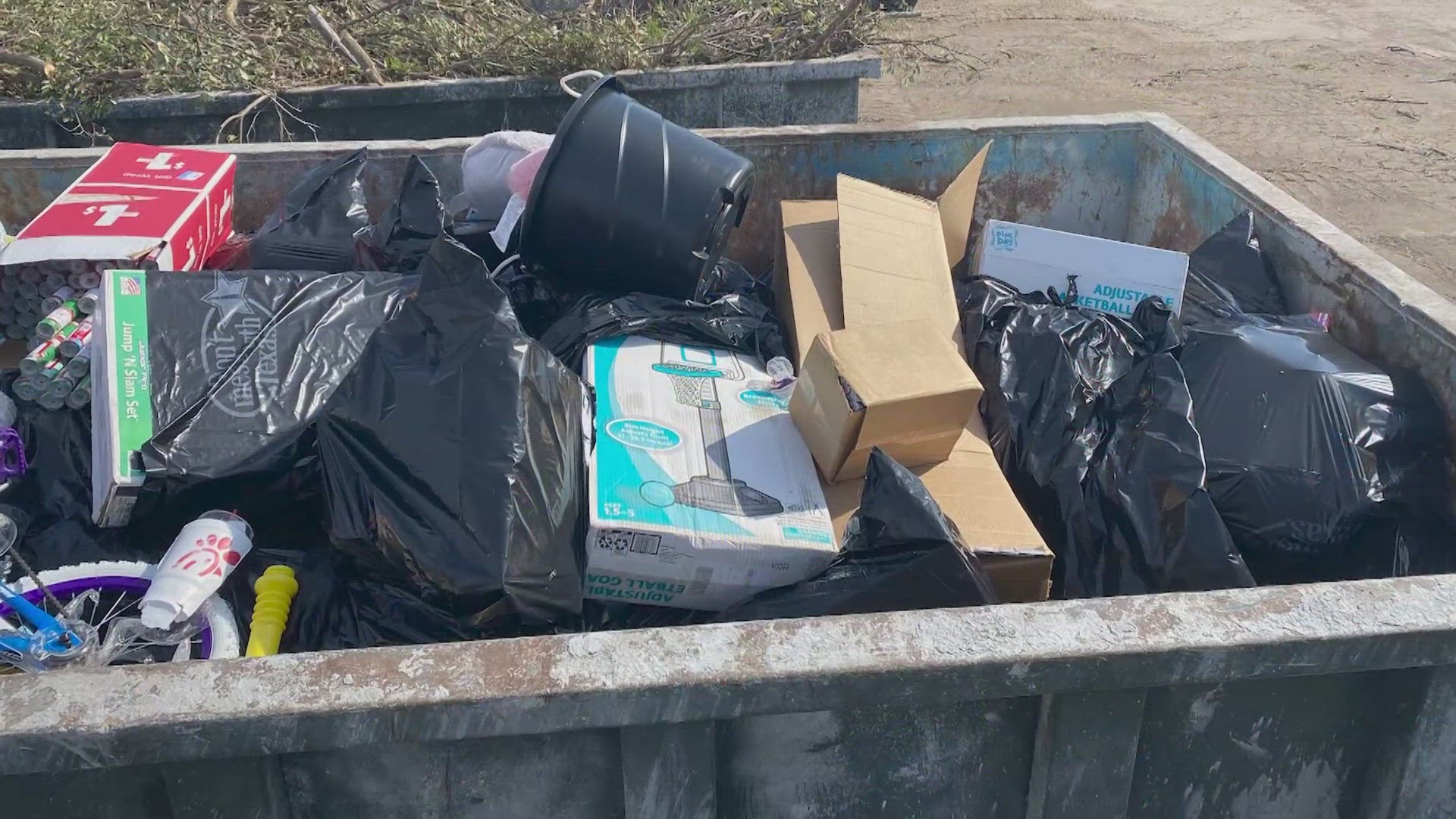 The department put out an urgent call for help after they had to throw out all the donated toys because rats raided a storage room after the hurricane.