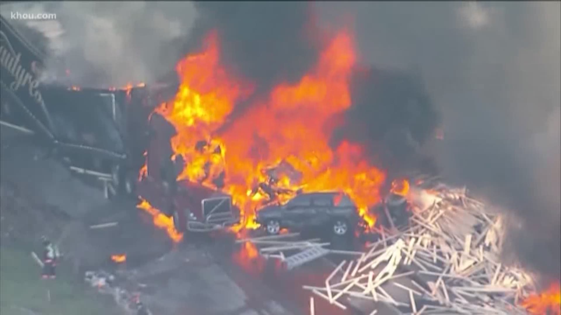 The Houston truck driver accused of causing a massive deadly crash in Colorado faced a judge Saturday.