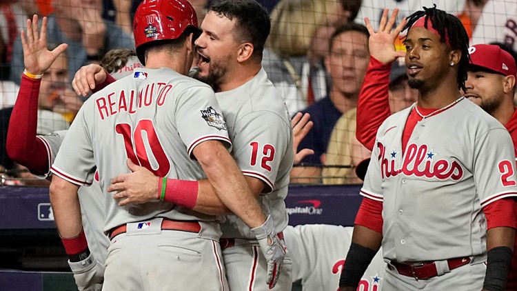 Phillies come back from five-run deficit to beat Houston, 6-5, in World Series Game 1