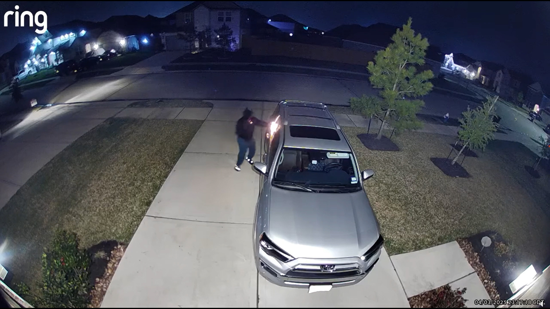 The Waller County Fire Marshal's Office is asking for help finding the person responsible for lighting a car on fire in the Katy area.