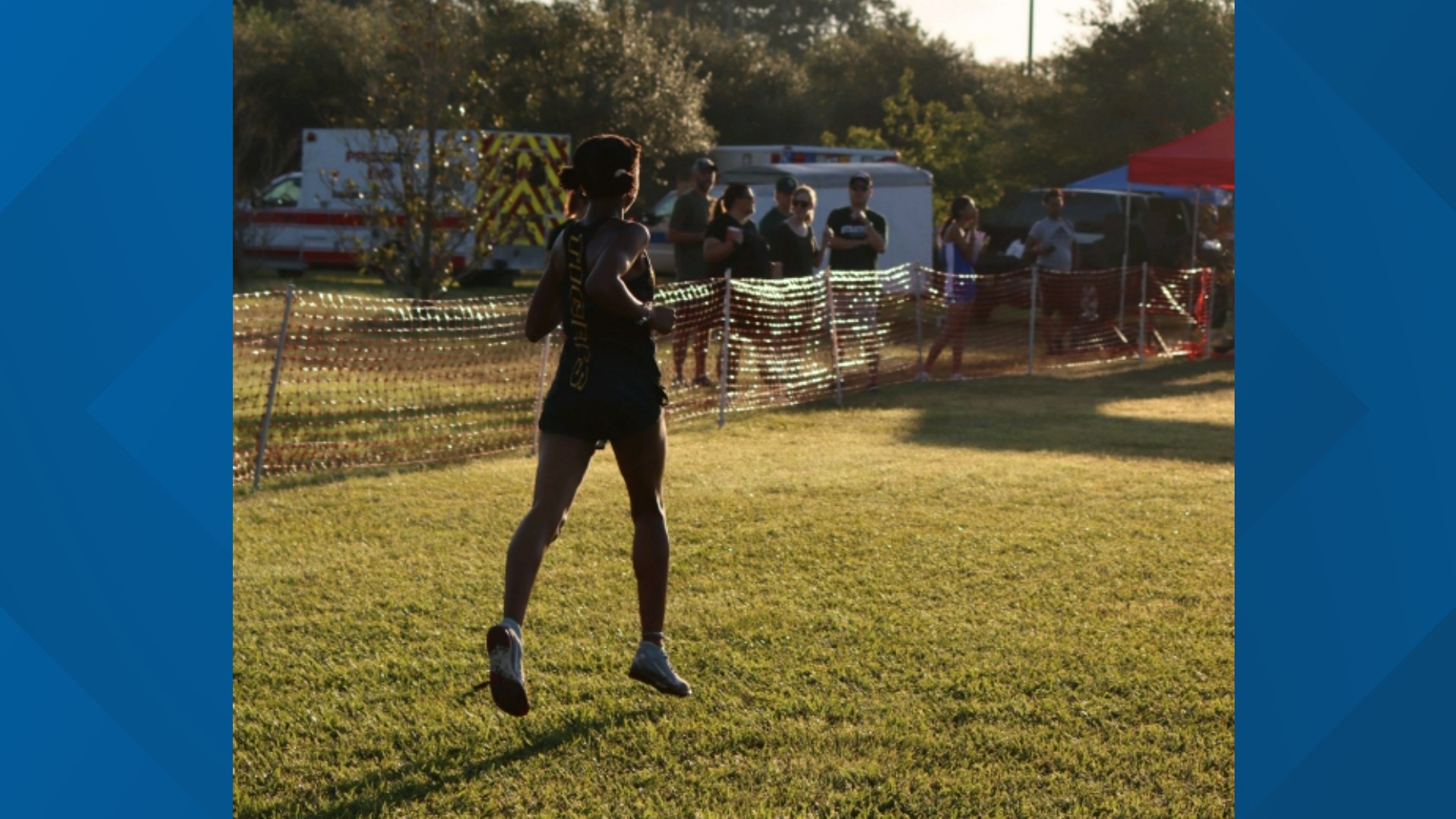 The junior cross-country and track athlete is upset after she said she got in trouble for working out in a sports bra while boys were allowed to work out shirtless.