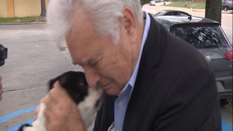 'The greatest gift' | Houston man reunited with dog two days after it was allegedly stolen