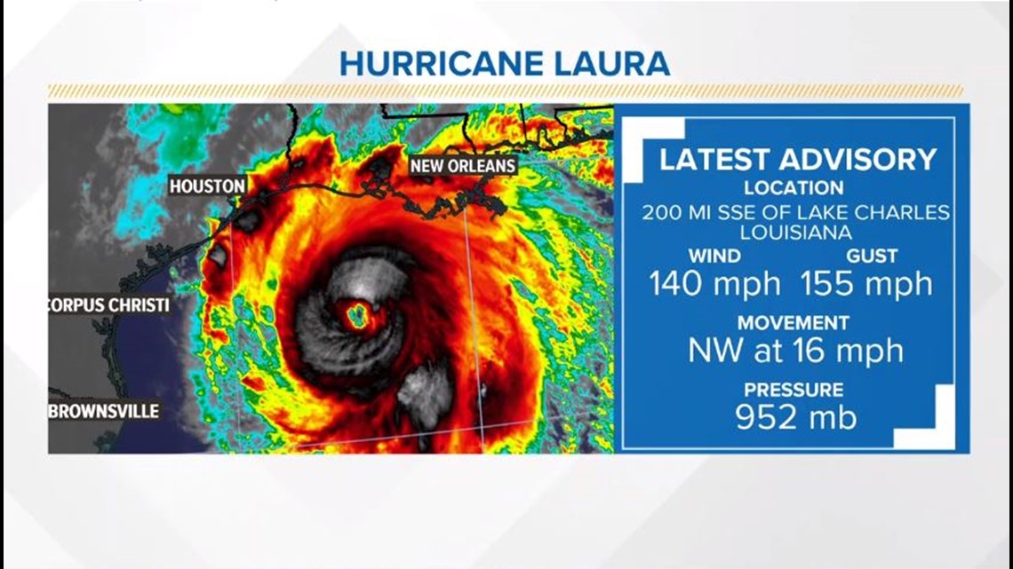 Hurricane Laura path update Watch live streaming video coverage