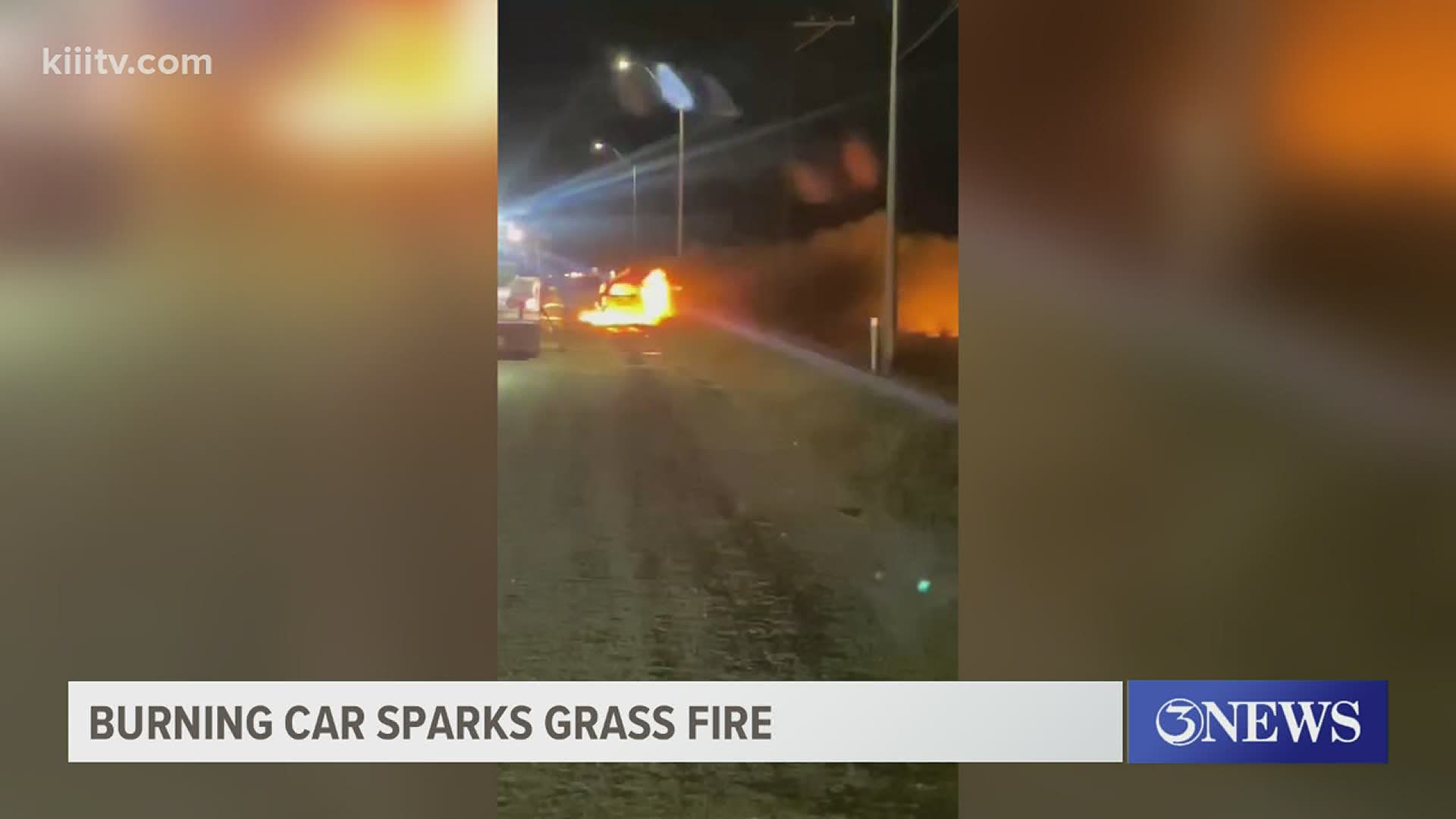 Authorities with the San Patricio Sherriff's Office said reports of fireworks inside the vehicle caused added concerns.