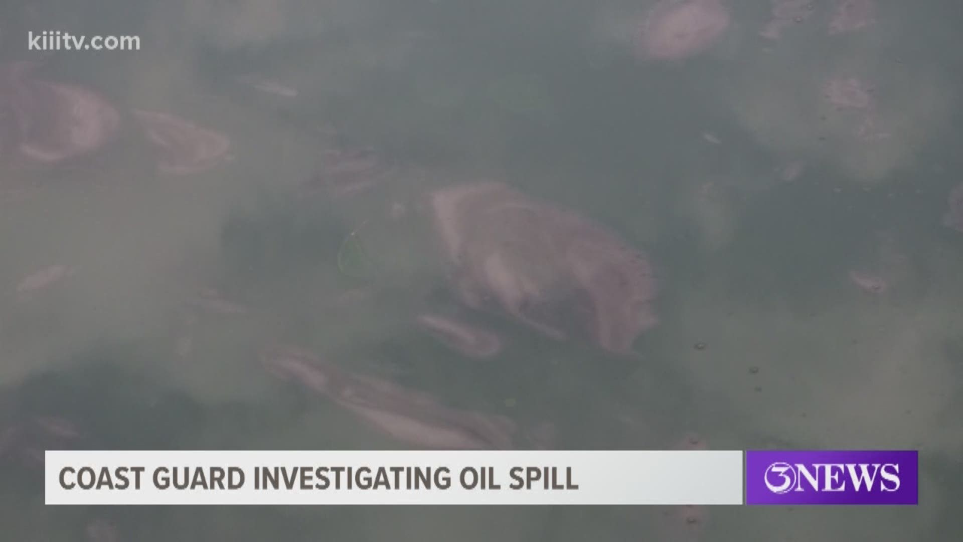 The U.S. Coast Guard is investigating an oil spill on the Corpus Christi Bayfront near the People's Street T-Head.