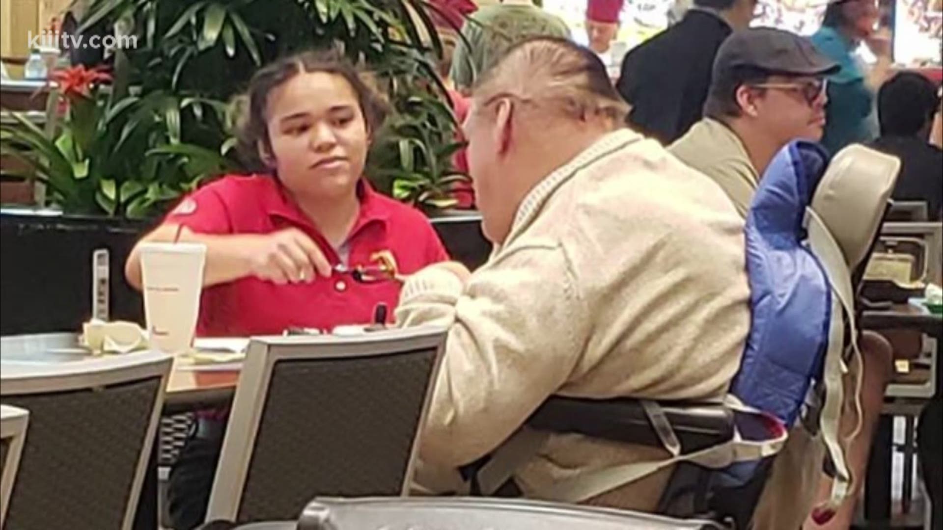 Ashley Guzman was well into her six-hour work day at a Chick-fil-A in Corpus Christi, Texas, when a frequent customer who is disabled show up for his meal.