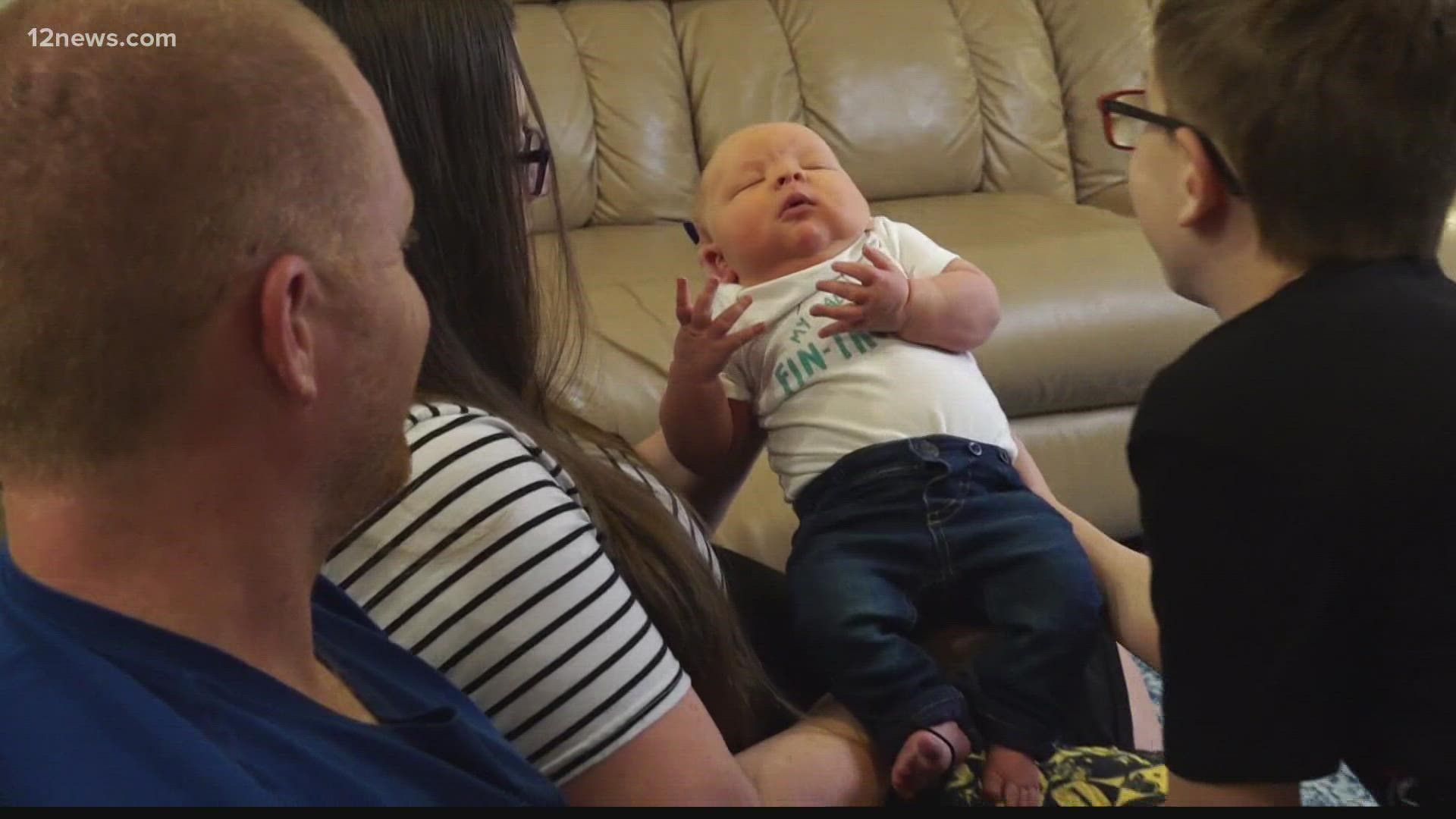 A Peoria family got a big surprise last week when their third child came out even larger than what doctors had expected.