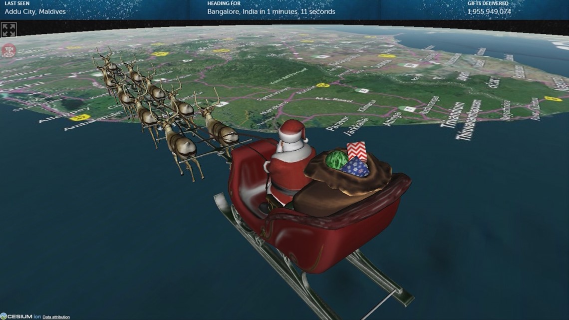 LIVE: NORAD Tracks Santa Claus on global Christmas trip - Vimarsana News