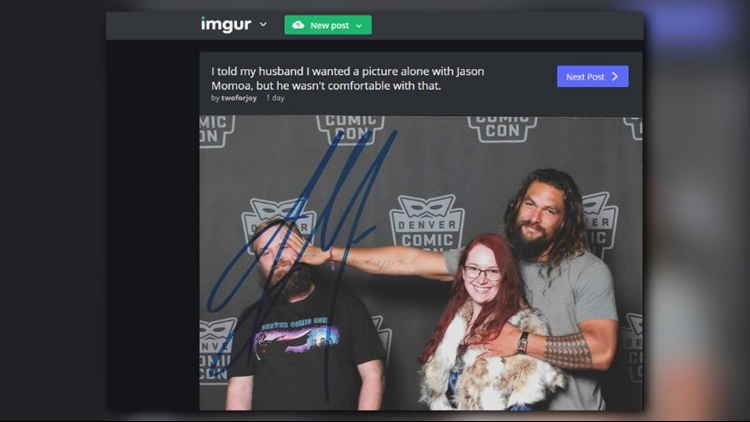 This fan's Denver Comic Con photo with Jason Momoa might be the best thing you'll see today