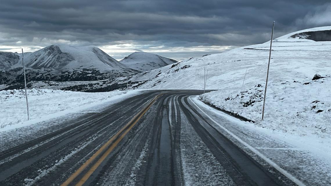 First snow of the season falls on mountain peaks across Colorado